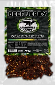 Carnivore Candy Volcanic Jalapeno Beef Jerky 3 OZ